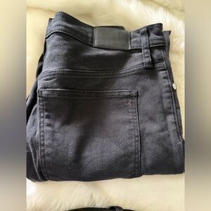 Madewell MidRise Skinny Jeans 9in Black, size 32T (Tall)